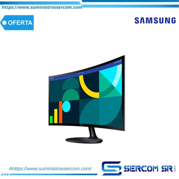 MONITOR SAMSUNG LS24D360GALXPE 24 Curvo 100HZ/4MS HDMI x1/ VGA x1