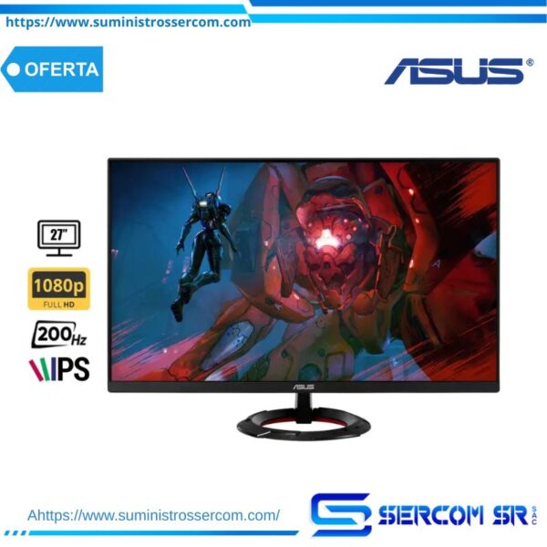 Monitor Asus 27 Pulgadas Gamer Tuf Vg279q5r (90vg279q5r) Gaming 200hz, 0.03ms, Fhd, Ips, 1dp, 2 Hdmi ,2w