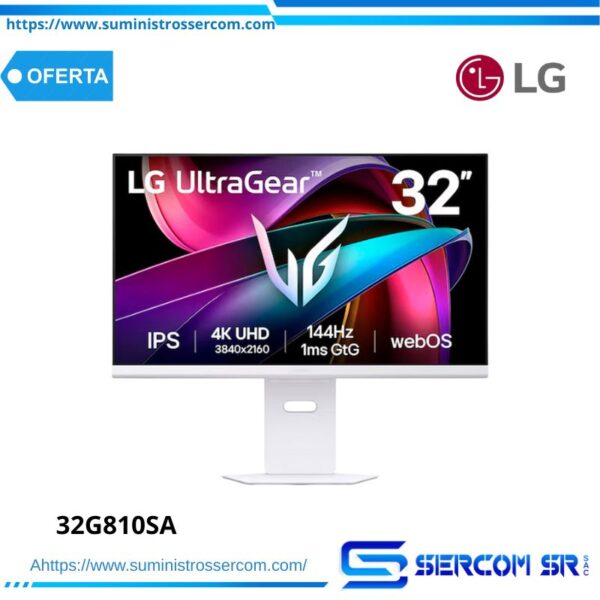 'MONITOR LG GAMING 32G810SA IPS UltraGear 32"  144HZ/1MS USB-C