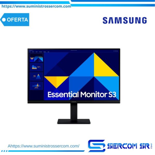 MONITOR SAMSUNG LS22D300GALXPE IPS 22" ESSENTIAL S3 FHD 100HZ/5MS