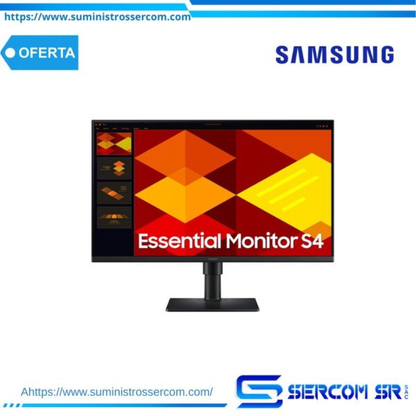 MONITOR SAMSUNG S27D400GALXPE 27" ESSENTIAL S4 100MHZ/ FHD IPS/HDMI/PIVOT