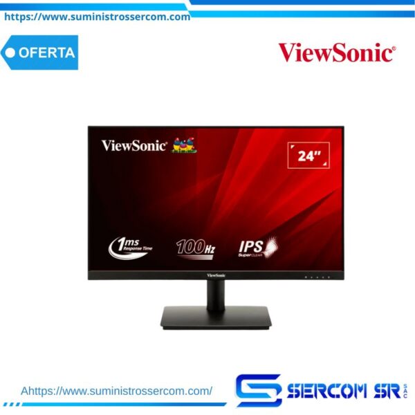 MONITOR VIEW SONIC LED VA240-H FHD 24" 100HZ/1MS HDMI/VGA