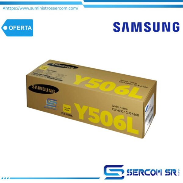 TONER SAMSUNG CLT-Y506L (HP SU519A) YELLOW 3,500 PAG
