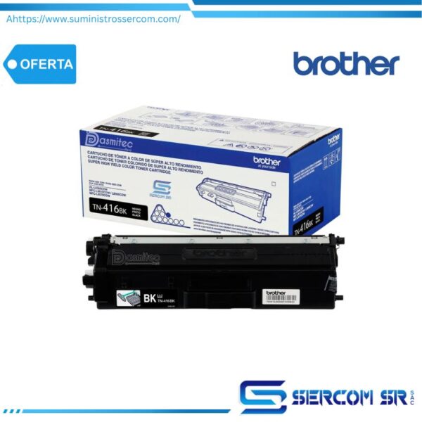 TONER BROTHER TN416BK BLACK (MFCL8900CDW) 6,500 PAG.