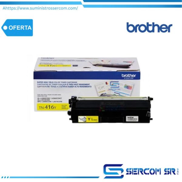 TONER BROTHER TN416M MAGENTA MFCL8900CDW 6,500 PAG.
