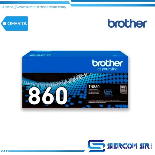 TONER BROTHER TN860 (MFC-L2880DW) 1,200 PAG.
