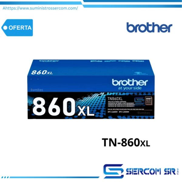 TONER BROTHER TN860XL (MFC-L2880DW) 3,000 PAG.