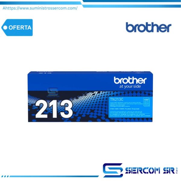 TONER BROTHER TN-213C CYAN 1300PG. P/ HL3270 /L3551 / L3750