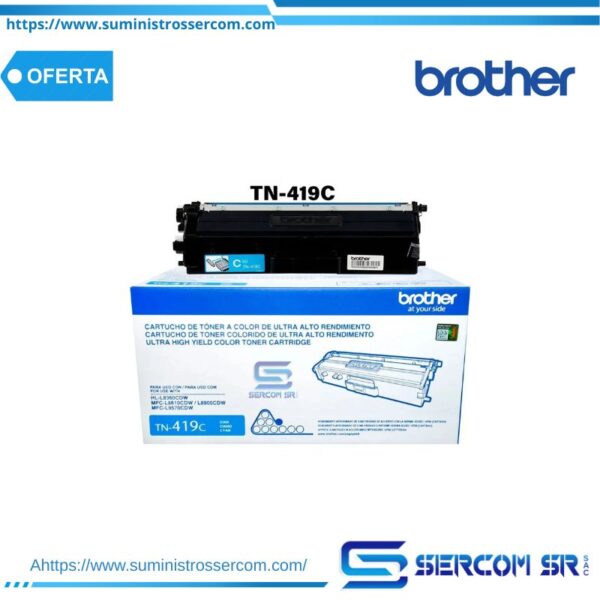 TONER BROTHER TN419C LC-8900CDW 9000 PAGS
