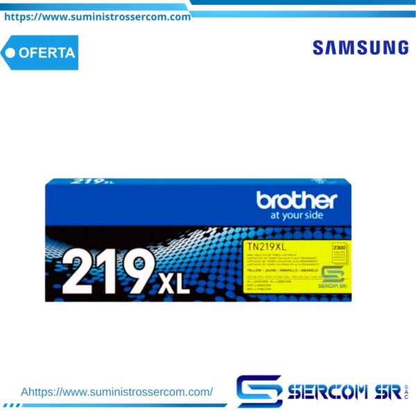 TONER BROTHER TN219XLY YELLOW L3560, L3760,L3280 2300 PAG.