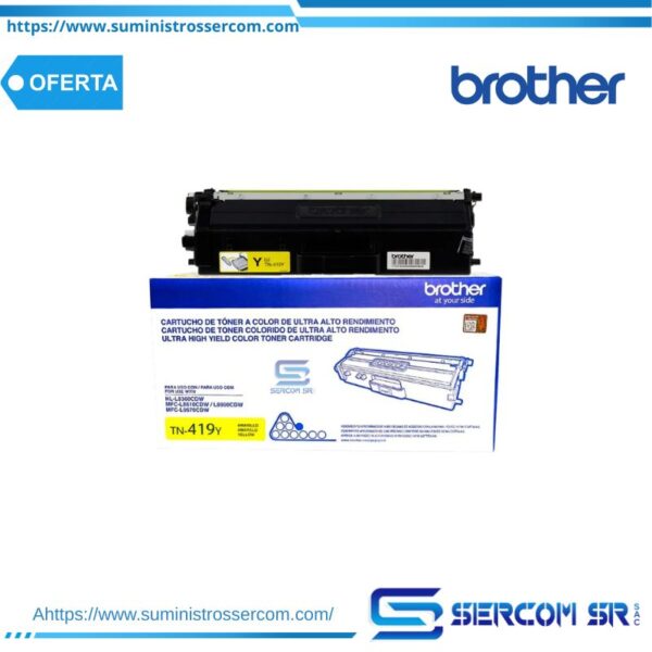 TONER BROTHER TN419Y LC-8900CDW 9000 PAGS
