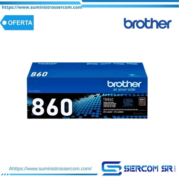 TONER BROTHER TN860 MFC-L2880DW 1,200 PAG.