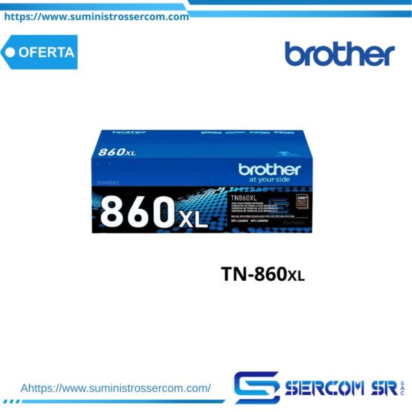 TONER BROTHER TN860XL MFC-L2880DW 3,000 PAG.
