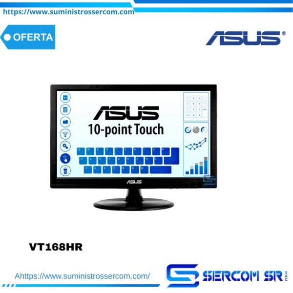'MONITOR ASUS TOUCH VT168HR 15.6 1366X768