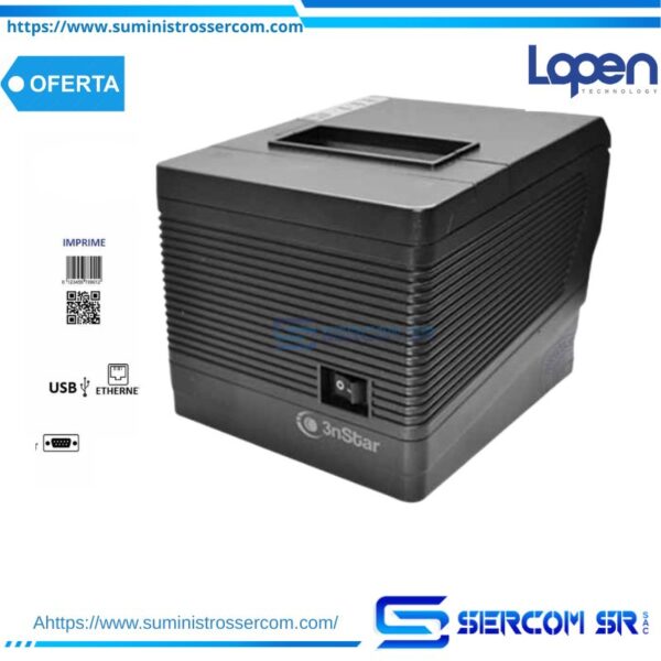 IMPRESORA 3NSTAR TERMICA RPT008 RS232 USB-THERNET