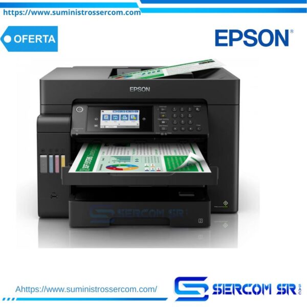Multifuncional de tinta Epson EcoTank L15150, imprime/escanea/copia/Fax/Wi-Fi/USB/Ethernet