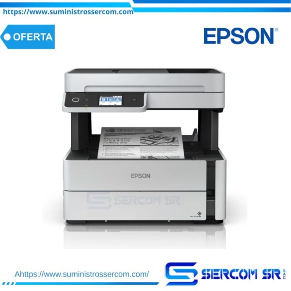 Multifuncional Epson EcoTank ET-M3170, imprime/escanea/copia/fax, USB/LAN/WiFi.
