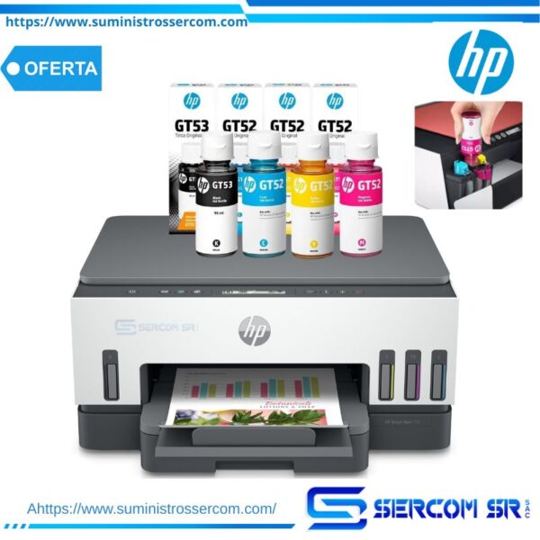 IMPRESORA MULTIFUNCIONAL HP SMART TANK 720 WIFI DUPLEX 6UU46A