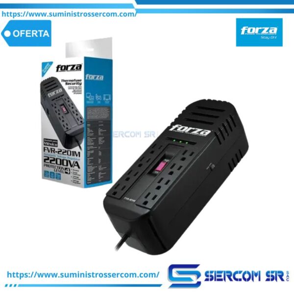 ESTABILIZADOR FORZA 2200VA FVR-2202 8 OUT
