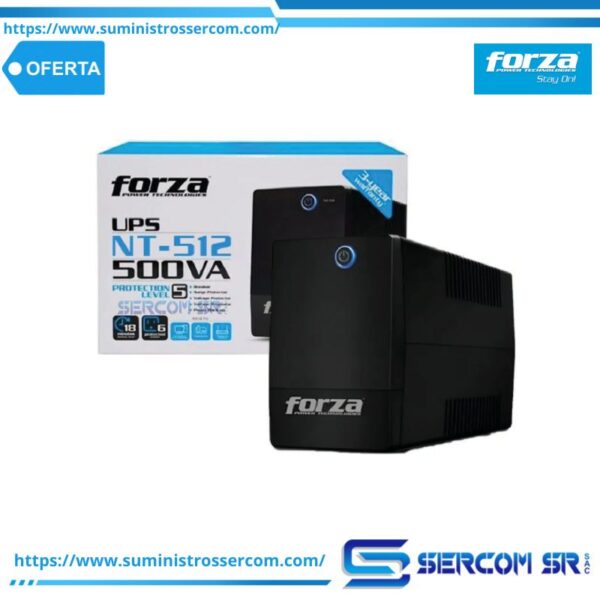 UPS FORZA 500VA NT-512U 250W 18 MIN