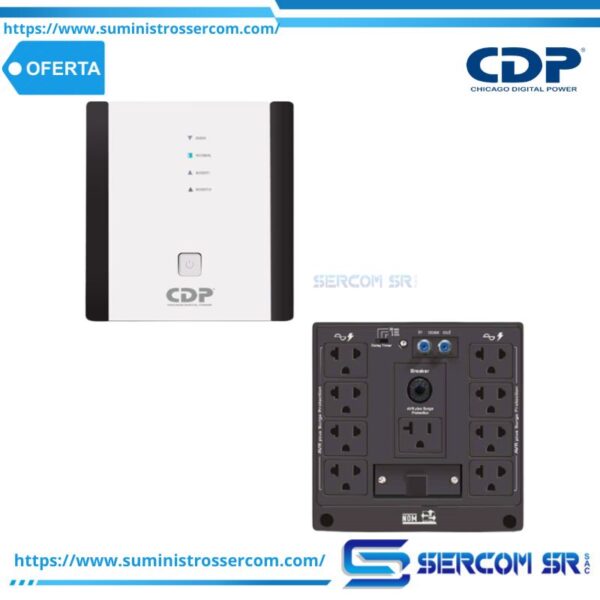 ESTABILIZADOR CDP R-AVR5008I 5000VA/ 2500W 8 SALIDAS