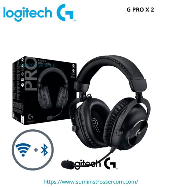 AUDIFONO C/MICROF. LOGITECH G PRO X 2 LIGHTSPEED WIRELESS / BT / 3.5 MM BLACK